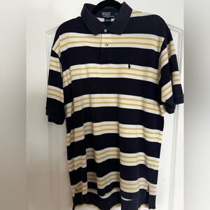 Men's Vintage Ralph Lauren striped Polo Shirt size XL